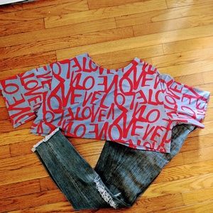 💓❤️Love Crop Top